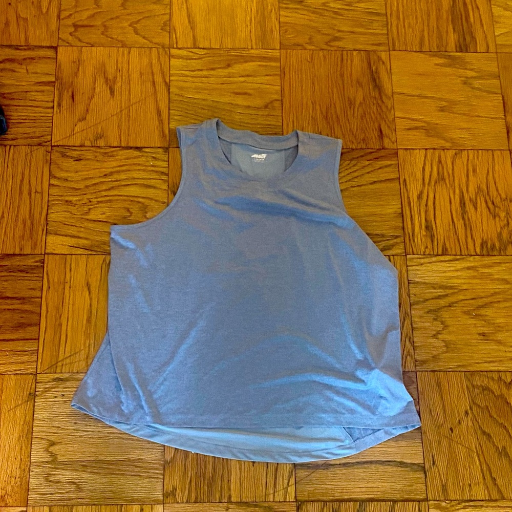 Gray workout tank